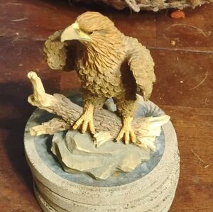 GOLDEN EAGLE HAND PAINTED